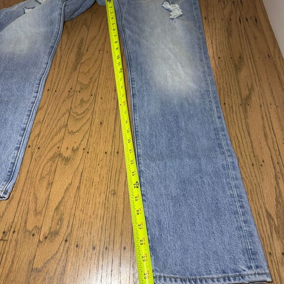 Abercrombie & Fitch Jeans Mens‎ 30x30 Blue The Skinny Distressed Button Fly - Picture 4 of 10